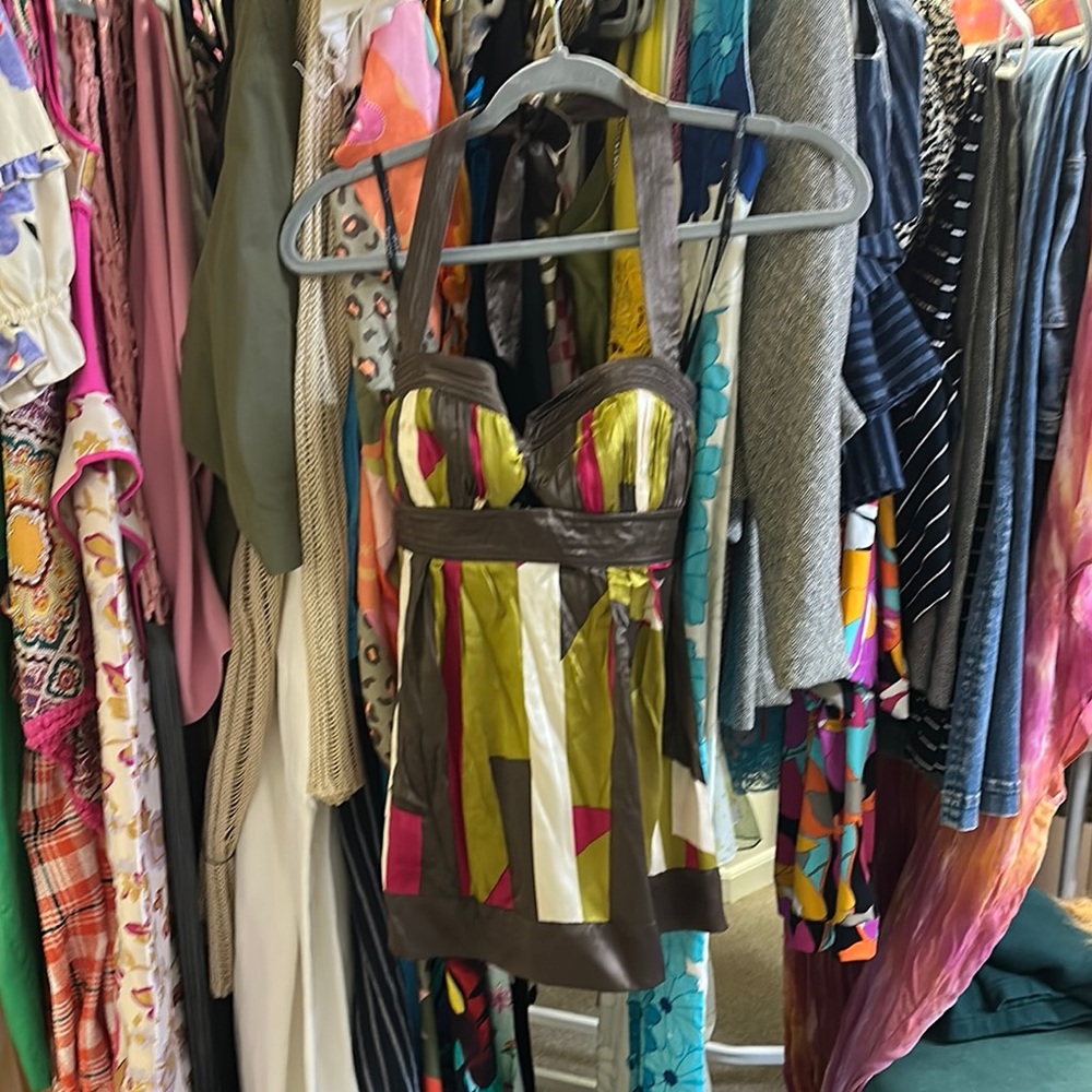Colorful halter top